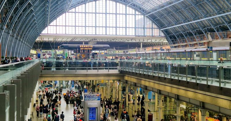 St Pancras / King's Cross station concourse